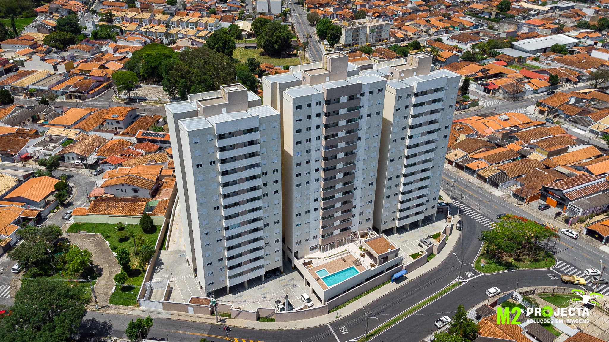 Visão Aérea Prédio Residencial